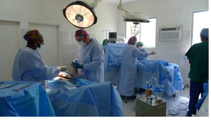 Patient receiving care in Cap-Haïtien