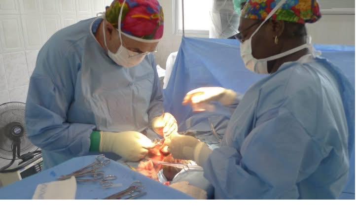 Surgical team at Hôpital Sarepta